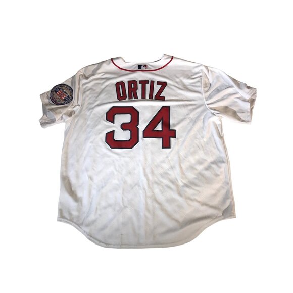 Nike MLB Mens Boston Red Sox David Ortiz Hall of Fame Jersey - Picture 2 of 12